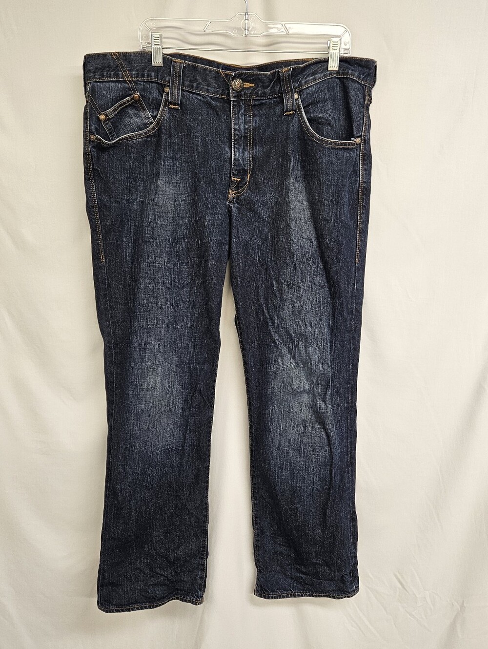 Rock & Republic Rigid Jeans Men’s 38 x 30 Dark Wash Blue Denim - Picture 11 of 12